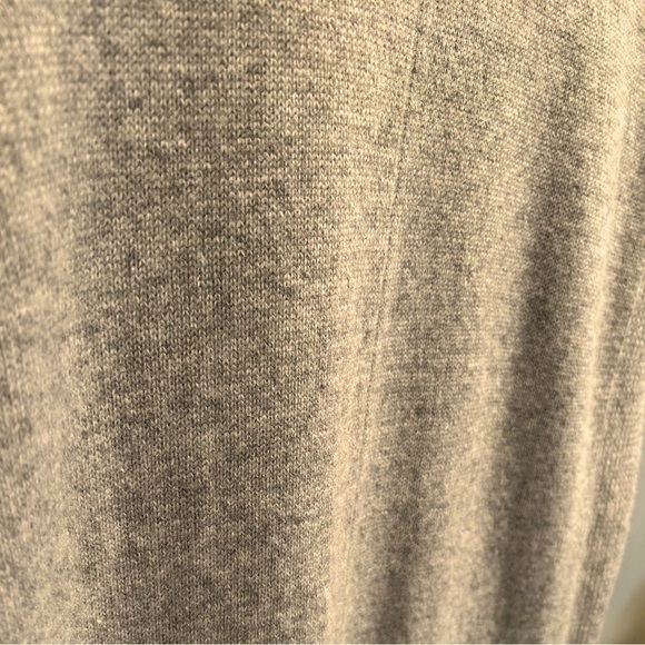 Athleta Spirit Wool Cashmere Open  Cardigan Wrap Duster XS Oatmeal Heath… - Picture 4 of 10